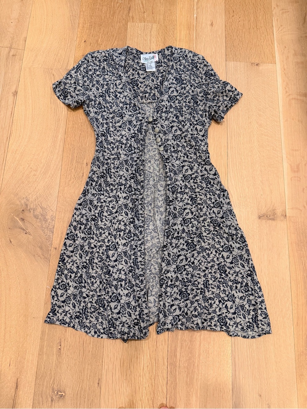 Olivia Rose New York Vintage Floral Button Front Dress Size 10